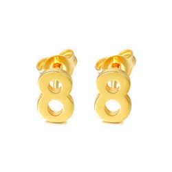 FARUZO Number Earrings - Stud Earring Sets For Women, Girls - Custom Sports Earrings - Name Earrings Personalized