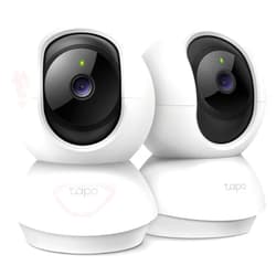 TP-Link Tapo 2K Pan/Tilt Security Camera for Baby Monitor, Dog Camera w/Motion Detection, 2-Way Audio Siren, Night Vision, Cloud&SD Card Storage, Works w/Alexa & Google Assistant, 2-Pack (Tapo C210P2)