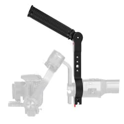 Focket Gimbal Hand Grip for Ronin S, Crane 2 Handheld Gimbal Stabilizer, 1/4in 3/8in Adjustable Handgrip Lanyard Sling Extension Bracket, Monitor Flash Mount Handle Extender (Ronin S Version)