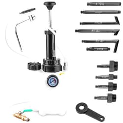 BetyBedy 3L Transmission Fluid Pump Kit, Fluid Transfer Pump with 12PCS ATF Adapters, Manual Transmission Fluid Extractor for Automotive Oil Filling System, Manual Transfer Oil Pump