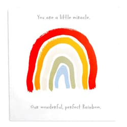 DEMDACO Little Miracle Perfect Rainbow 47 x 47 Children's Photo Swaddle Blanket