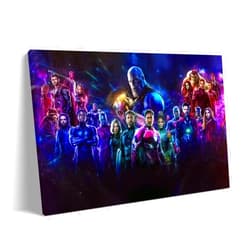 Superhero Avengers Movie Canvas Poster Series Modern Home Living Room Decorative Art Wall AUXVCTS (16×24 Canvas roll,FCZ07)