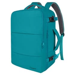 Taygeer Carry on Backpack for Men Women, Luggage Laptop Backpack for Airplane Travel with USB Charging Port, 35L Water Resistant Gym Backpack, Weekender Bag for College Gift, Peacock Blue