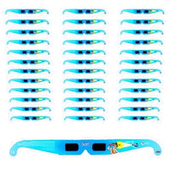 LUNT SOLAR SYSTEMS 40 Pack Dr. Steve Hunters Kids Eclipse Glasses - Premium Spanish Language, CE Certified, Lab, ISO Compliant, Approved for 2024 Total Solar Eclipse