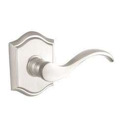 Baldwin PSCURTAR150 Reserve Passage Curve with Traditional Arch Rose in Satin Nickel Finish