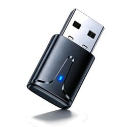 KAIY USB Bluetooth 5.3 Adapter for PC, Long Range Bluetooth Dongle Receiver for Desktop & Laptop, Plug & Play Audio Transmitter for Headphones/Mouse/Keyboard/Speakers, Supports Windows 11/10/8.1