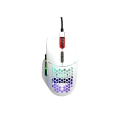 Glorious PC Gaming Race Glorious Gaming Model I Wired Gaming Mouse - 69g Superlight, 2 Swappable Buttons, RGB, PTFE Feet, 9 Programmable Buttons, Side Thumb Rest - White