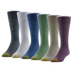 GOLDTOE Men's Stanton Crew Socks, Multipairs