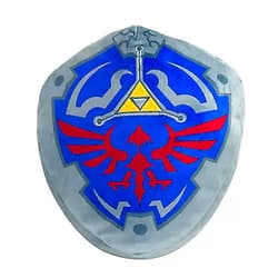 Club Mocchi Mocchi- The Legend of Zelda Hylian Shield Mega 15 inch Plush Stuffed Toy, White Zelda Shield