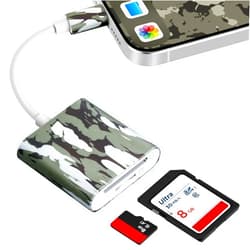 Cabor Trail Camera Viewer, Game Camera SD Card Reader for Hunters to View Images and Videos for iPhone 15 or Later and Android (USB-C)