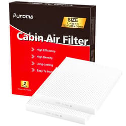 Puroma 2 Pack Cabin Air Filter with Multiple Fiber Layers, Replacement for CP134, CF10134, Honda Civic, CR-V, Odyssey, Pilot, Accord, Ridgeline, Passport and Acura CSX, ILX, MDX, RDX, TLX, RLX