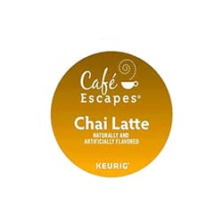 Café Escapes Cafe Escapes, Chai Latte Tea Beverage, Single-Serve Keurig K-Cup Pods, 120 Count (5 Boxes of 24 Pods)