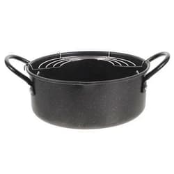 VINTORKY Komong Deep Fryer Pot Non-stick Frying Pan Deep Fryer Hard Anodized Frying Lid