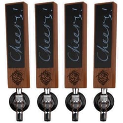 Fanfoobi Set Of 4-40 tap handle Chalkboard, Craft Beer Tap Handle Displays, 8