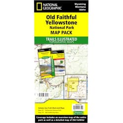 National Geographic Maps Old Faithful, Yellowstone [Map Pack Bundle] (National Geographic Trails Illustrated Map)