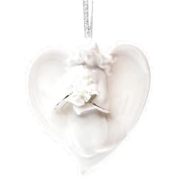 ATD Appletree Design Angel Holding Flower Ornament, 3-1/8-Inch Tall, Includes Ribbon for Hanging