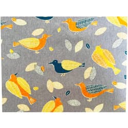 Generic Bird-Bird Cotton Linen Canvas-Robert Kaufman-Japanese Fabric-SB-850433D1 Gray 1/2 Y 43