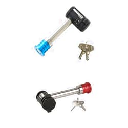 Master Lock 1480DAT Stainless Steel Receiver Lock for 5/8 in. Receiver Hole Receiver Lock, Stainless Steel Barbell Receiver Lock, Fits 5/8 in. Receivers, 1469DAT