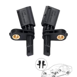 SEINECA Set of 2 ABS Sensors Front Left & Right WHT003856 WHT003857 Compatible with Audi(A3 TT),Porsche(Carrera GT),SEAT(Leon),Volkswagen(Jetta Beetle CC Passat EOS Golf) Wheel Speed Sensor ALS467 ALS430