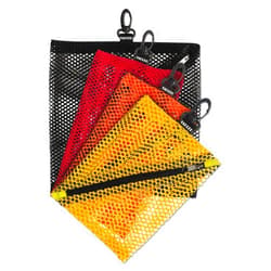 Vaultz Mesh Zipper Pouch Set - Pack of 4 - Mesh Pouch Zipper Bags for Organizing, Storage, Travel, School, Cosmetics - Small, Medium & Large Assorted Bag Sizes - Boys Asst Colors