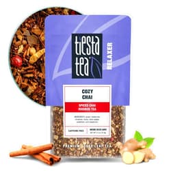 Tiesta Tea - Cozy Chai | Spiced Chai Rooibos Tea | Premium Loose Leaf Tea Blend | Caffeine Free Herbal Tea | Make Hot or Iced & Up to 25 Cups - 2.5 oz Resealable Pouch