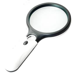 Marrywindix Magnifier 3 LED Light, Marrywindix 3X 45X Handheld Magnifier Reading Magnifying Glass Lens Jewelry Loupe White and Black