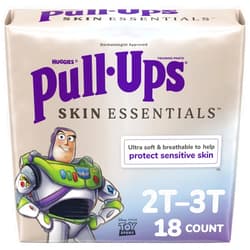 Pull-Ups Boys' Skin Essentials Potty Training Pants, Training Underwear, 2T-3T (16-34 lbs), 18 Ct