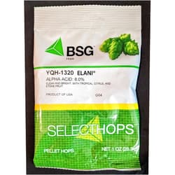 Hobby Homebrew ELANI HOPS Wild Northern Idaho YQH-1320 1oz Hop Pellets BSG HYQ1001Z from Yakima Quality Hops for homebrewing West Coast IPA Hazy IPA and Pale Ale