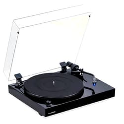 Fluance RT84 Reference High Fidelity Vinyl Turntable Record Player with Ortofon 2M Blue Cartridge, Speed Control Motor, High Mass MDF Wood Plinth, Vibration Isolation Feet - Piano Black