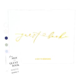 Braveriky Wedding Guest Book for Your Wedding Reception - Elegant Hardcover Polaroid Guestbook with Table Sign - Blank Sign in Book for Birthdays, Baby Showers, Special Events, 9