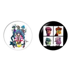 ThinkCreation9 Gorillaz Pinback Buttons Badges/Pin 1 Inch (25mm) Set of 2 New