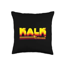 Kölner Viertel und kölsches Karneval Veedel Cologne Kalk Colonia Retro and Vintage Design Throw Pillow