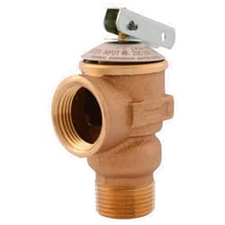 Cash Acme 3/4 Inch RV FWL-2 Pressure Relief Valve, Bronze, 150 PSI, 14737-0150