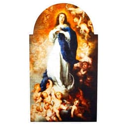 Christian Brands 2pc Murillo Immaculate Conception Arched Plaque