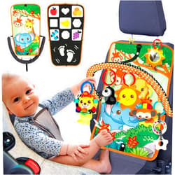 Innofans Baby Car Seat Toy with Music, Mirror, Animals - Portable Infant Travel Activities and Sensory Stroller Toys