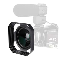 Akozon DV Camera Lens Hood, 37mm/72mm, Light Stopper