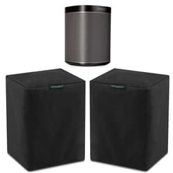 SoundCover Two Black Heavy Duty 600D Outdoor Sonos Speaker Covers - Protection for Your Sonos Play:1, Sonos One & Sonos One SL Speakers - Fits Wall Mounted Speakers