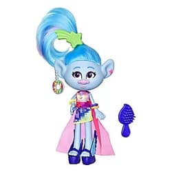 Trolls DreamWorks Glam Chenille Fashion Doll with Dress, Shoes, and More, Inspired World Tour, Toy for Girl 4 Years and Up
