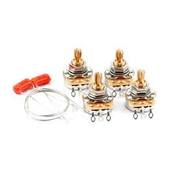The Art Of Tone 4x TAOT Custom CTS 500K Pots 3/8” Short + 2x Orange Drop .022uf 200V Caps for Electric Guitar