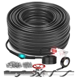 WABUPD 3FT-160FT Heat Tape for Water Pipes, -40F Deicing Pipe Heating Cable with Thermostat, 120V 8W/ft(140FT)