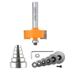 CMT 835.001.11 Rabbeting Set, 1/4-Inch Shank