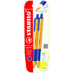 STABILO Ballpoint Pen - STABILO pointball - Pack of 2 - Blue