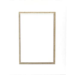 Woodburn's Stencil Shop 22x28 Double Acid Free White Core Picture Mats Cut for 18x24 Pictures in White and Gold