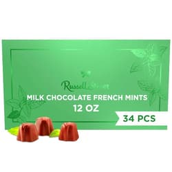 RUSSELL STOVER Milk Chocolate French Mints Candy Gift Box, 12 oz. NEW BOX