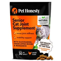 Pet Honesty Cat Hip & Joint Health Crunchy & Creamy Chews - Cat Joint Support Supplement with Glucosamine, Health Supplies & Hip Support for Indoor & Outdoor Cats (Chicken 30-Day Supply)