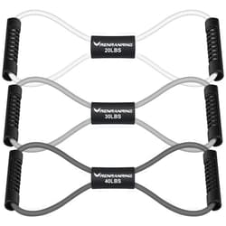 RENRANRING Figure 8 Fitness Resistance Bands with Handles - Exercise Tube Band Set of 3 for Arm and Shoulder Stretch, Rope 8 Word Elastic for Women and Men