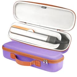 RAIACE Hard Storage Case Compatible with Dyson Airstrait Straightener, Travel Carrying Bag. (case only). - Purple