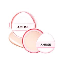 AMUSE SEOUL Dew Power Vegan Cushion Foundation Refill (01 PURE REFILL) - Semi Glow, Full Coverage, Dewy Finish, Long Lasting, Lightweight, Smooth Radiant Skin, Vegan, Korean Beauty Makeup