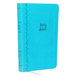 By Thomas Nelson (Author) KJV Holy Bible: Value Large Print Thinline, Teal Leathersoft, Red Letter, Comfort Print: King James Version
