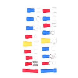 Yuecoom 520PCS Crimp Terminals Kit: Red, Blue, Yellow Plastic Wire Connectors, Crimp Screw Terminals, 22-18 AWG, 257F Temperature Rating